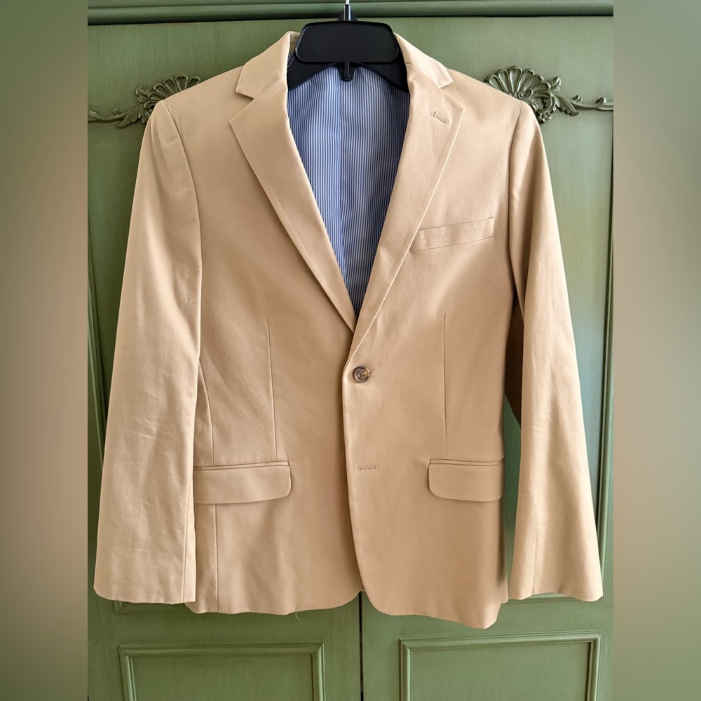 Tommy Hilfiger Tan Sport Coat Lightweight Blazer